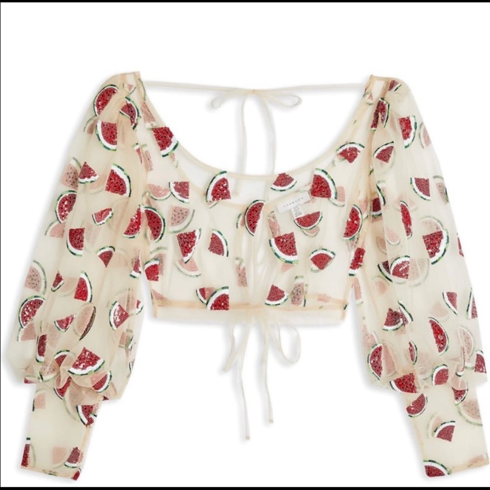 Topshop Watermelon Top